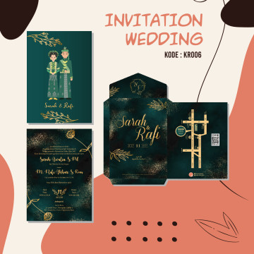 Karakter Adat wedding invitation