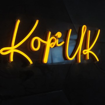 neon sign cafe UK