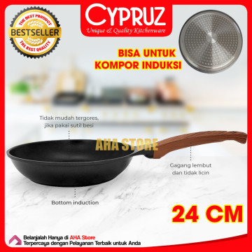 Cypruz Fry Pan Wajan Penggorengan Die Cast 24 Cm FP-0802