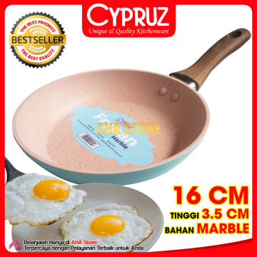 Cypruz Fry Pan marble Wajan Penggorengan Mini 16 cm FP-0692