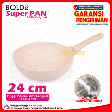 Bolde Super Pan Wok Panci Wajan 24 cm BEIGE