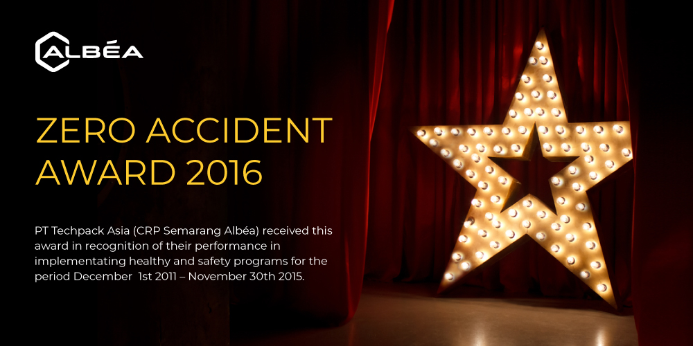 ZERO ACCIDENT AWARD 2016 image