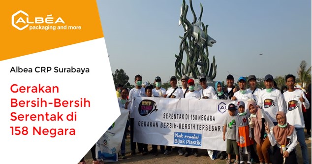 Kegiatan di Albea CRP Surabaya untuk menyambut Word Cleanup Day 2019. image