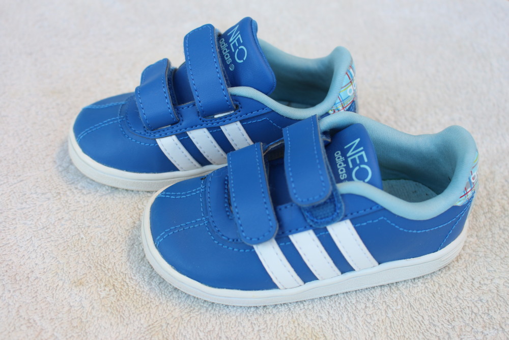 ADIDAS NEO Sports Shoe blue/white check 