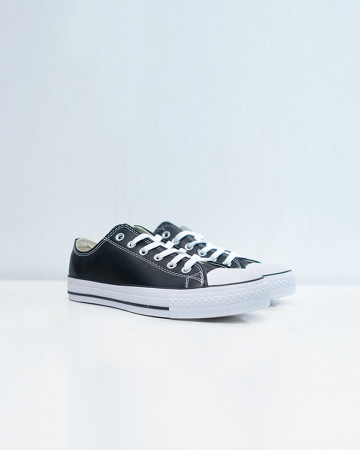 Converse Chuck Taylor All Star Leather Low - Black White - 13422