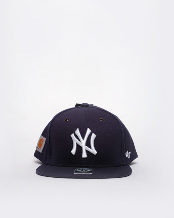 New Era 47 Mens New York Yankees Carhartt Captain Adjustable Snapback Hat - Navy - 62037