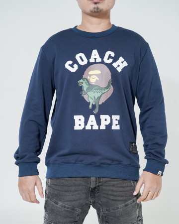Sweater Bape X Coach Rexy Crewneck - Navy - 766021