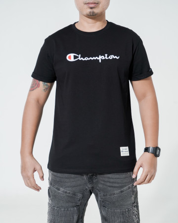 Champion Script Logo Tshirt - Black - 766012