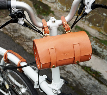 Spin Leather Flap Tube Bag