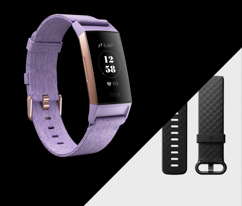fitbit charge 3 rose gold lavender