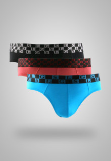 LGS Underwear - Blue/Red/Black - 3 Pcs