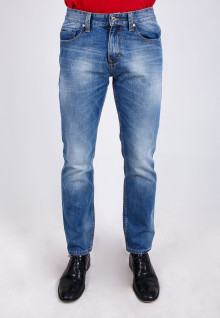 Slim Fit - Jeans - Blue Medium - Aksen Washed
