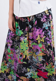 Long Skirt - Full Color - Flower