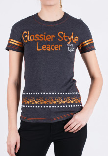 Regular Fit - Ladies T-Shirt - Gray - Glossier