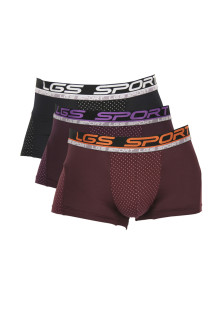 LGS Underwear - Boxer - Coklat - 3 Pcs