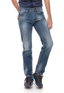 Slim Fit - Jeans Panjang - Washed - Biru