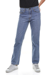 Regular Fit - Jeans Panjang - Motif Polos Basic - Biru