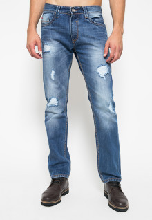 Celana Jeans - Ripped - Light Blue