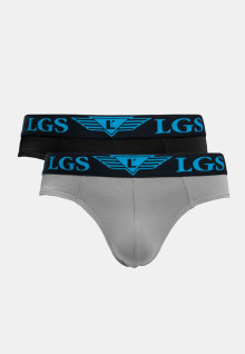 LGS Underwear - Gray/Black - 2 Pcs