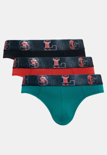 LGS Underwear - Red/Black/Green - 3 Pcs