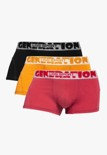 LGS Underwear - Red/Yellow/Black - Boxer - 3 Pcs