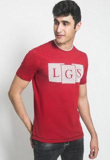 Kaos Jeans - LGS - Sablon LGS Merah