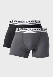 LGS Underwear - Boxer - Abu Hitam - 2 Pcs