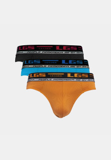 LGS Underwear - Orange/Biru/Hitam - 3 Pcs
