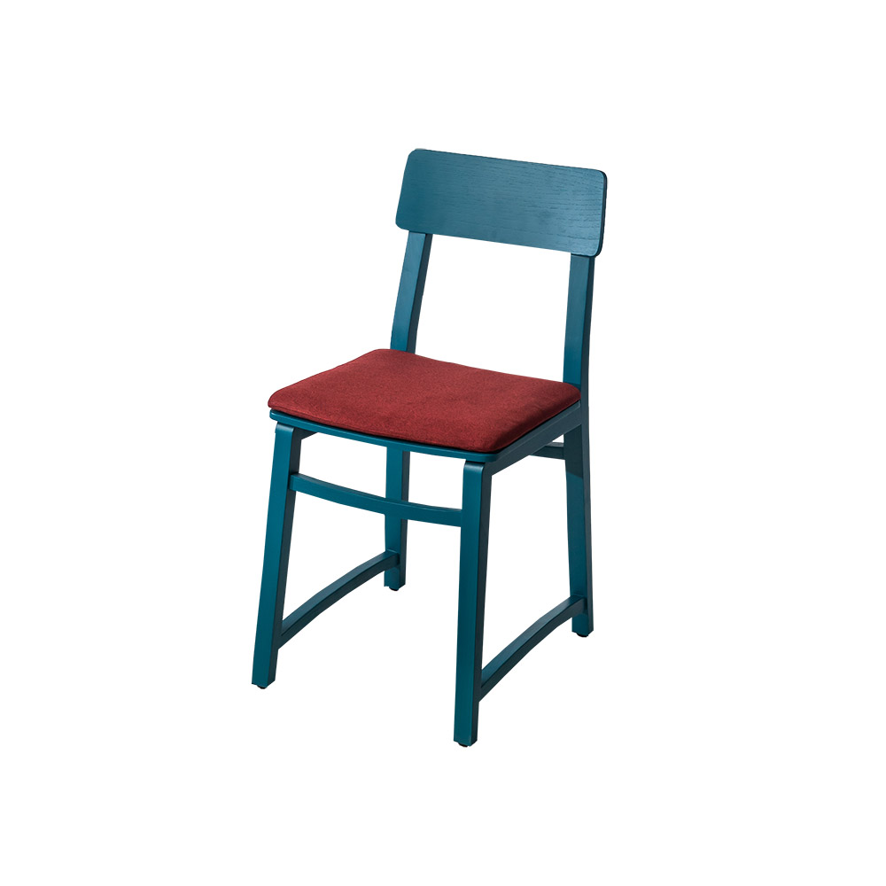 SKHOLA Chair Turquoise Upholestery Paprika