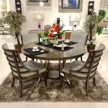 Dining Set, 34 Inch Round Dining Table