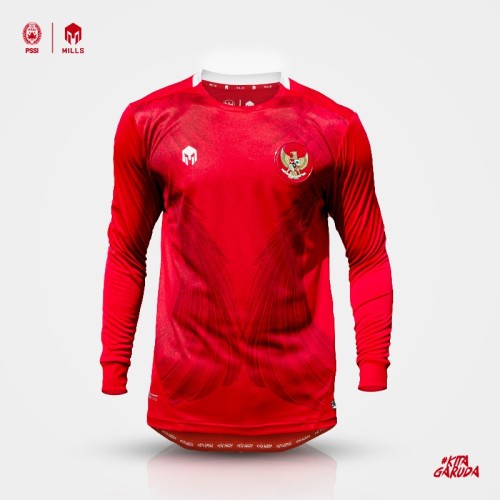 MILLS INDONESIA NATIONAL TEAM JERSEY HOME - PLAYER ISSUE LONG SLEEVE 1023 GR RED