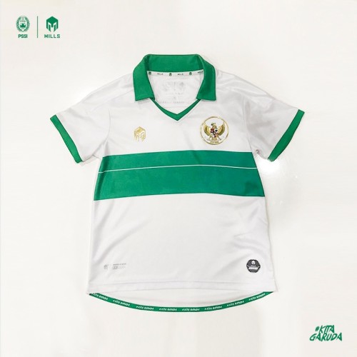 MILLS TIMNAS INDONESIA JERSEY AWAY BOYS PLAYER ISSUE 24018GR WHITE