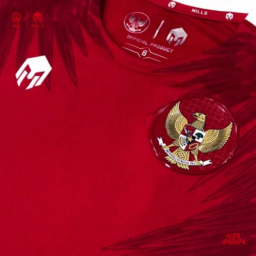 MILLS TIMNAS INDONESIA JERSEY HOME BOYS PLAYER ISSUE 24017GR RED