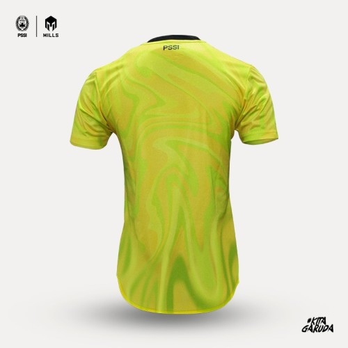 MILLS INDONESIA NATIONAL TEAM JERSEY GK THIRD PLAYER ISSUE 1022GR YELLOW