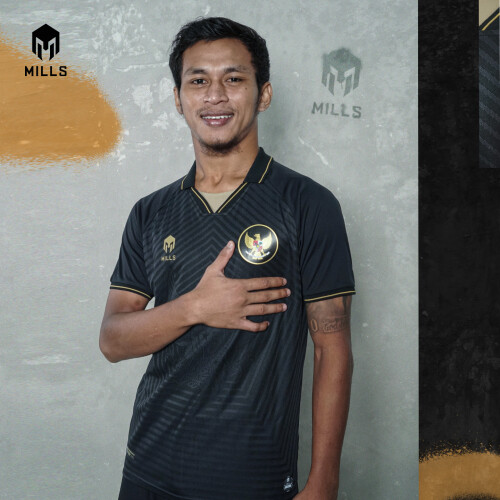 MILLS INDONESIA NATIONAL TEAM JERSEY THIRD PLAYER ISSUE 1019 GR BLACK