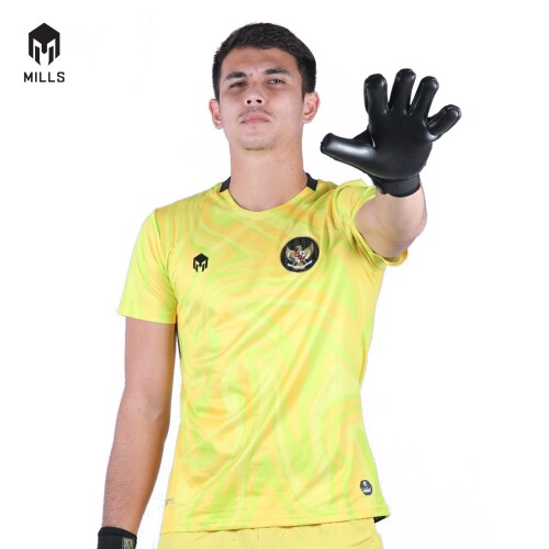 MILLS INDONESIA NATIONAL TEAM JERSEY GK THIRD PLAYER ISSUE 1022GR YELLOW