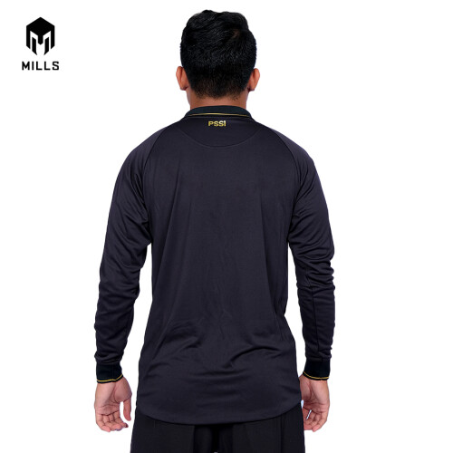 MILLS INDONESIA NATIONAL TEAM JERSEY THIRD PLAYER ISSUE LONG SLEEVE 1025GR BLACK