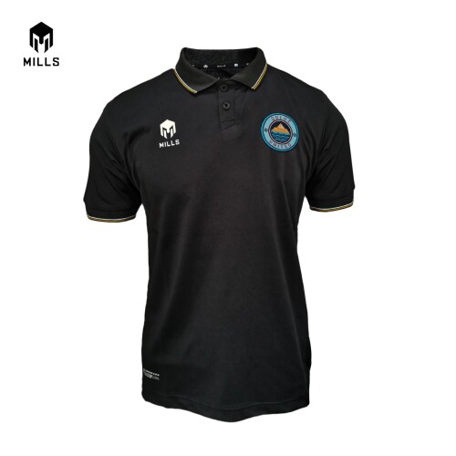 MILLS SULUT UNITED FC Polo Shirt Black 17005SUFC