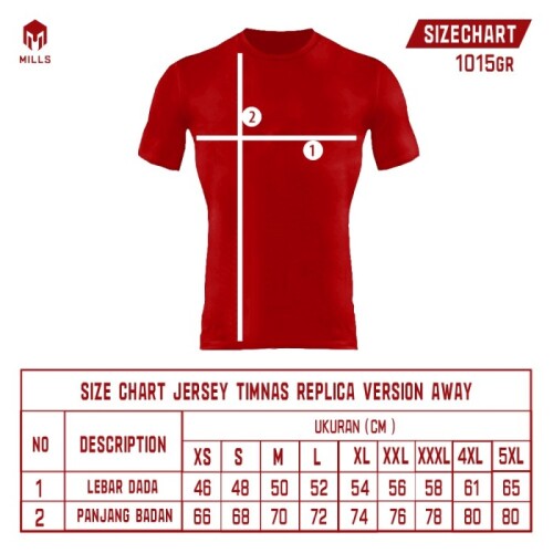 MILLS  AWAY INDONESIA FOOTBALL JERSEY REPLICA VERSION 1015GR WHITE
