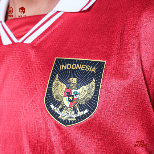 MILLS INDONESIA NATIONAL TEAM JERSEY HOME PLAYER ISSUE 1123INA RED