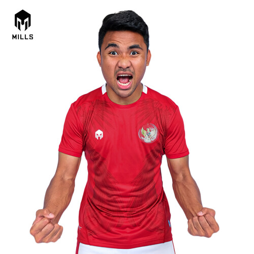 MILLS INDONESIA NATIONAL TEAM JERSEY HOME PLAYER ISSUE 1017 GR RED