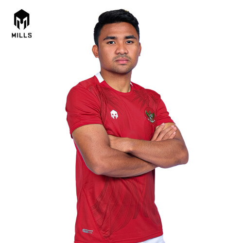 MILLS INDONESIA NATIONAL TEAM JERSEY HOME PLAYER ISSUE 1017 GR RED