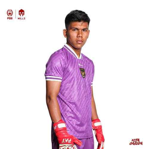 MILLS INDONESIA NATIONAL TEAM JERSEY GK THIRD PLAYER ISSUE 1128INA PURPLE