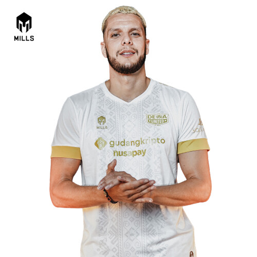 MILLS DEWA UNITED FC AWAY JERSEY PLAYER ISSUE 2022 1131DUFC WHITE