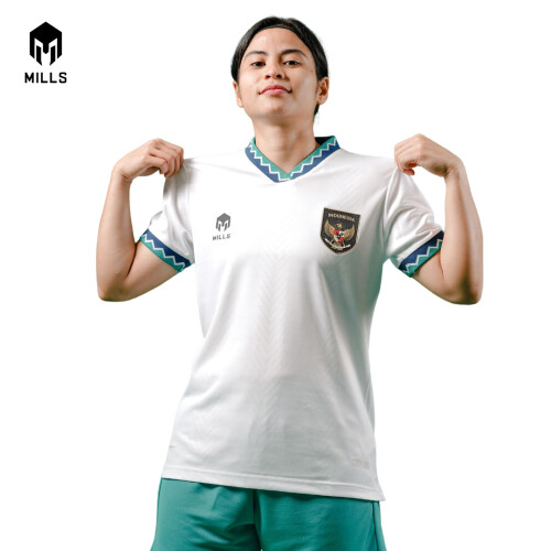 MILLS INDONESIA WOMEN AWAY JERSEY PLAYER ISSUE 22021INA WHITE