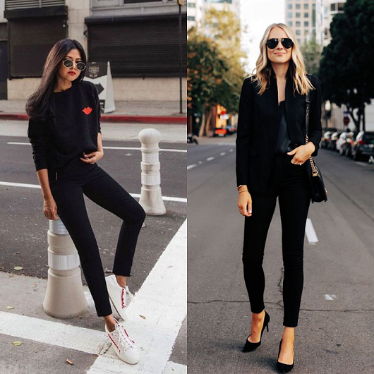Black Skinny Jeans Casual & Formal Outfits