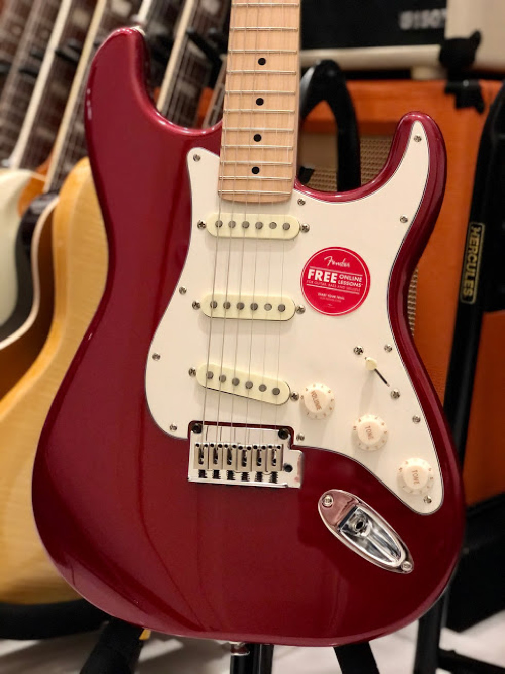 Squier Standard Stratocaster Candy Red
