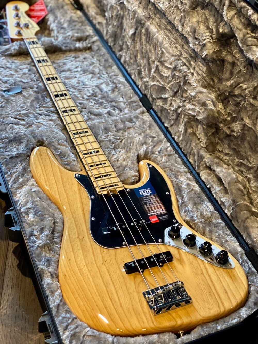 Fender American Elite Jazz Bass Maple Neck Natural