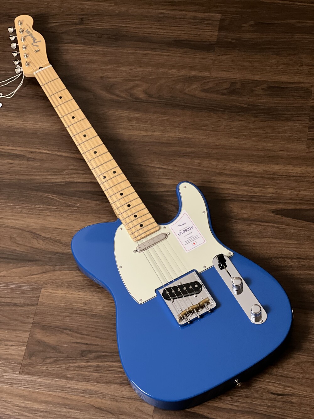 Fender Japan Hybrid II Telecaster with Maple FB in Forest Blue