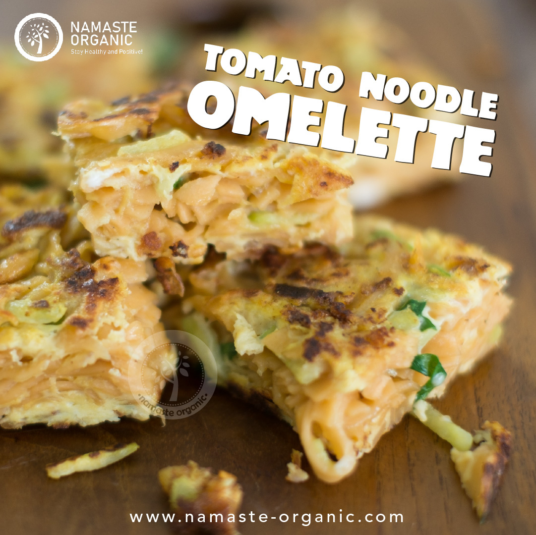 Tomato Noodle Omelette image